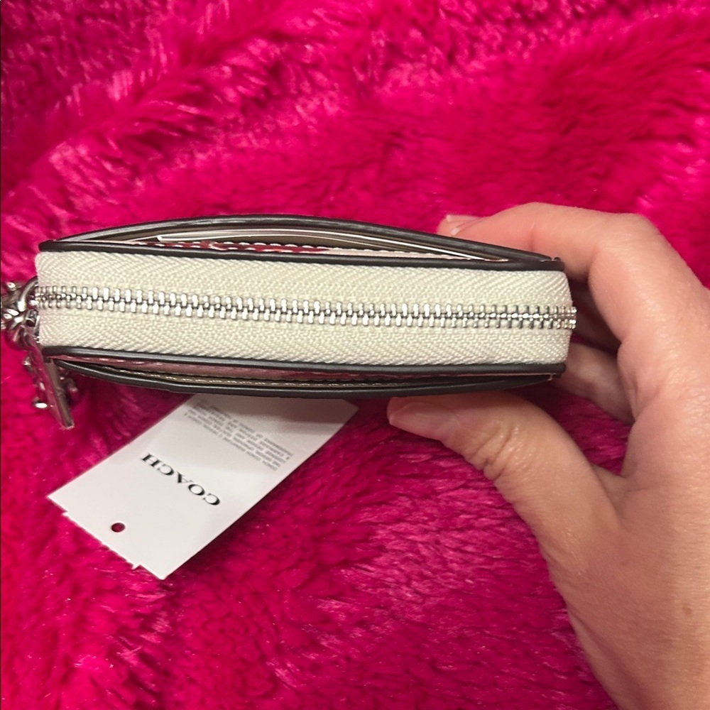 Coach Cherry Print Chalk Women's Wallet - Picture 6 of 7